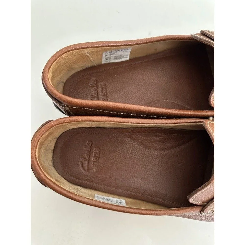 Clarks Kolin Limit Tan Tumbled Penny Loafer Pebbled Leather Brown Men's 13